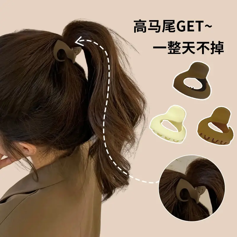 High Pony Hairpin Clip for Women Brown Hair - Image 2