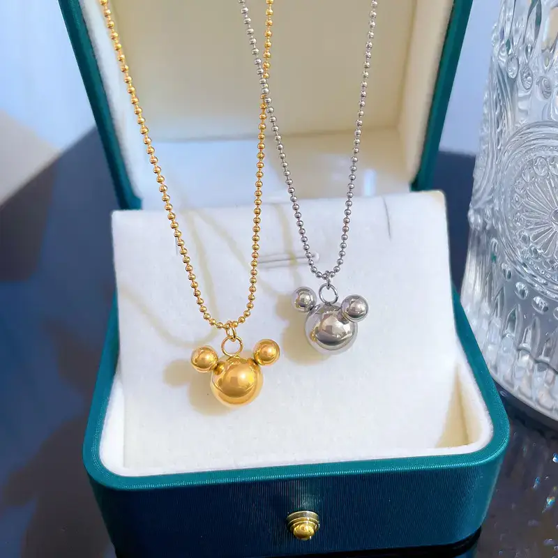 Mickey Mouse Pearl Necklace for Women - Image 5