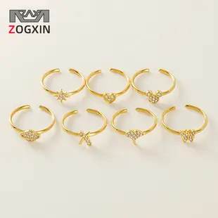 18K Gold Adjustable Geometric Diamond Ring for Women — feature 9