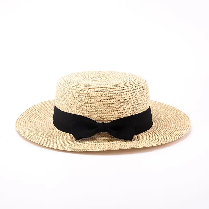Women Straw Hat British Retro Summer Sunshade - Image 8