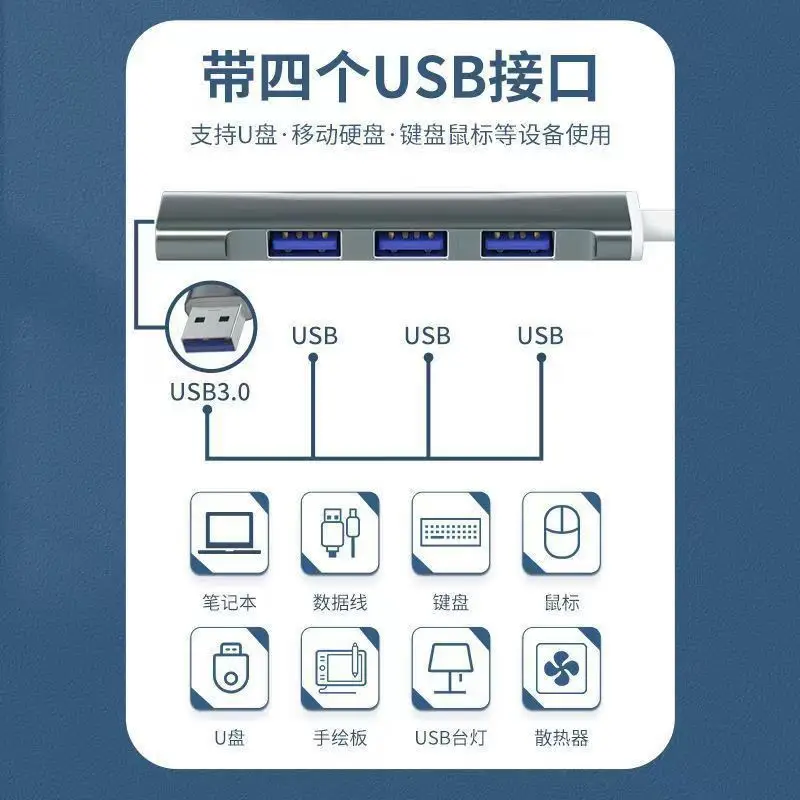 4-in-1 Aluminum Hub USB 3.0 2.0 — feature 8