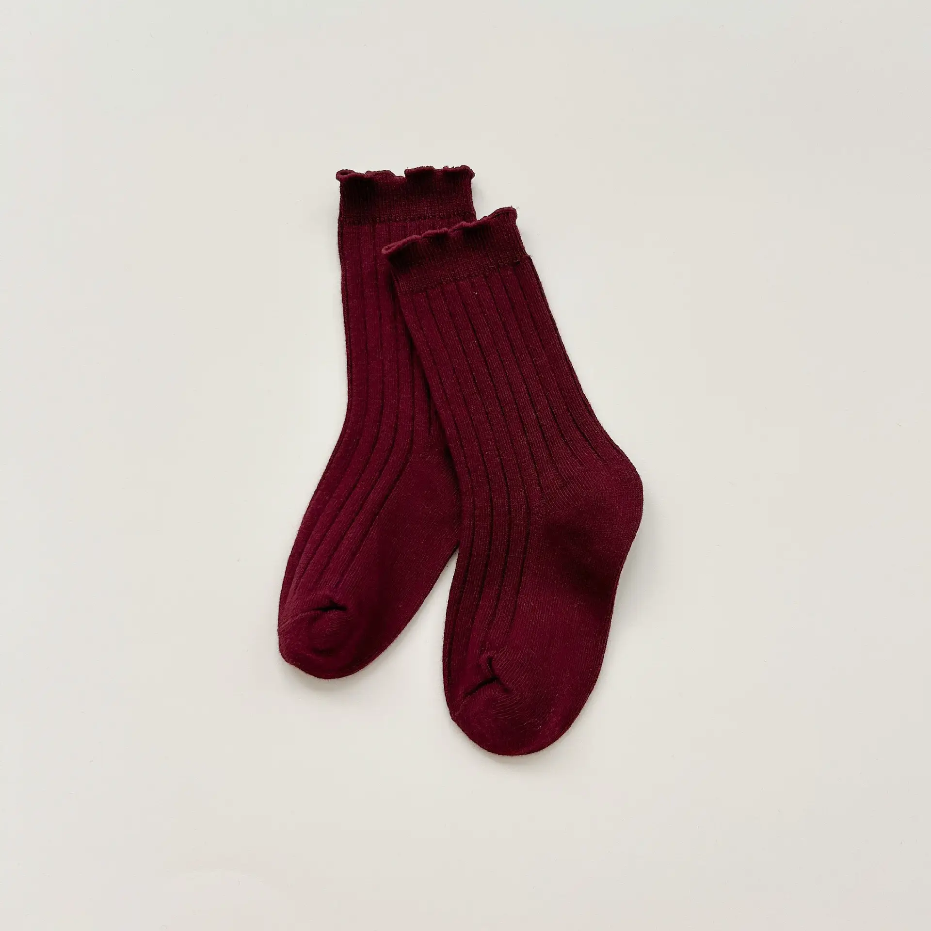 Autumn Winter Girls Socks White Ruffle Lace Double Needle - Image 11