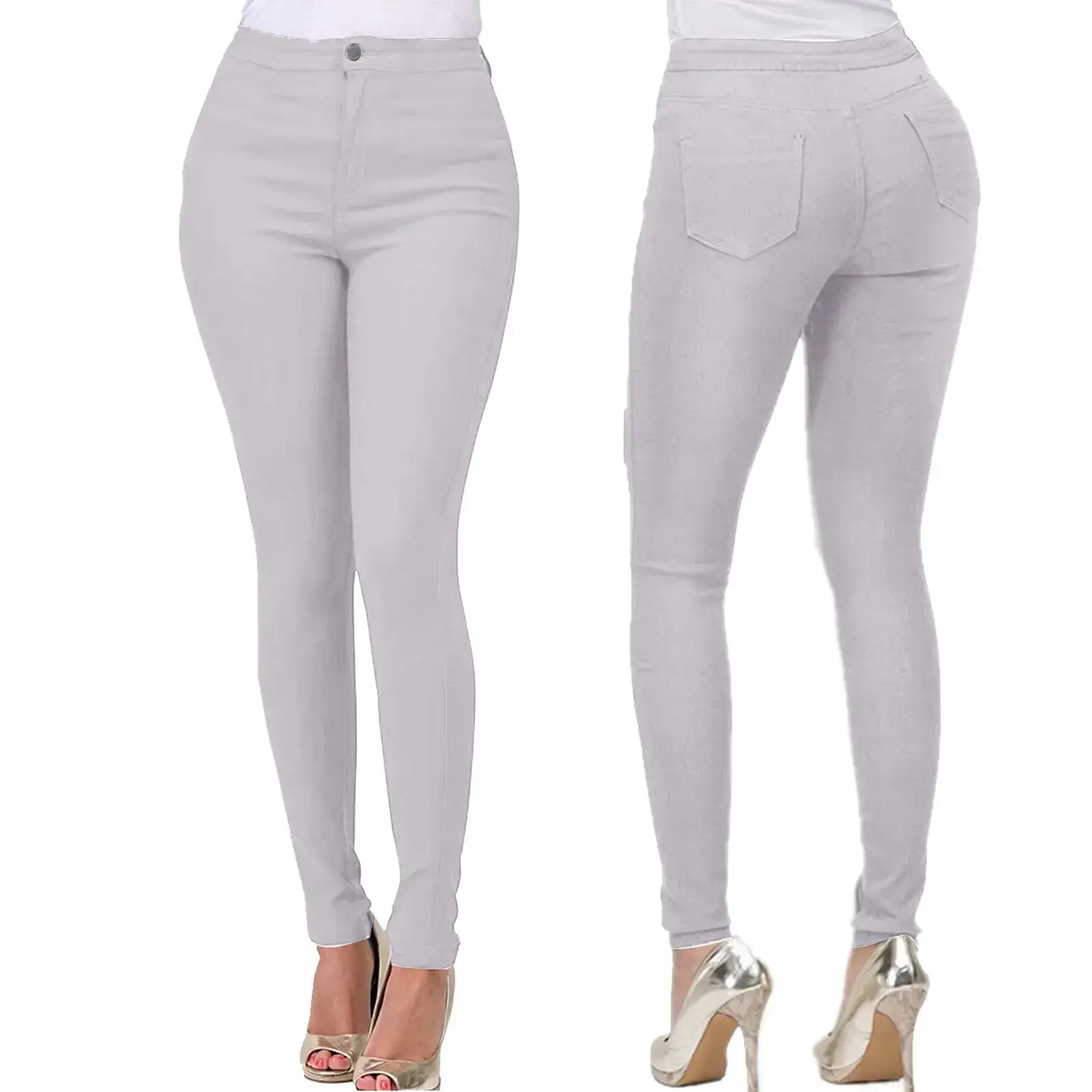 European American Slim Fit Jeans Women Green — feature 20