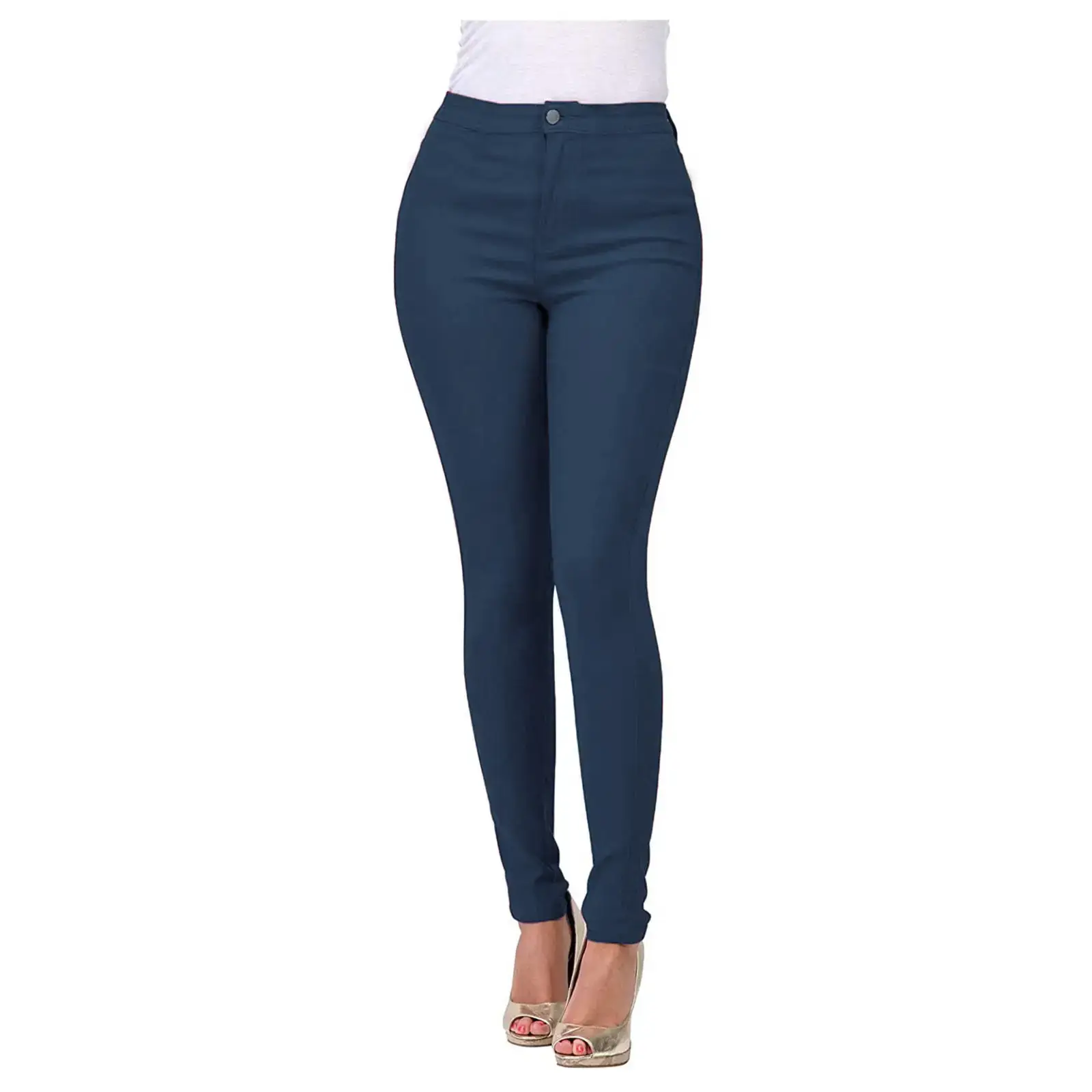 European American Slim Fit Jeans Women Green — feature 9