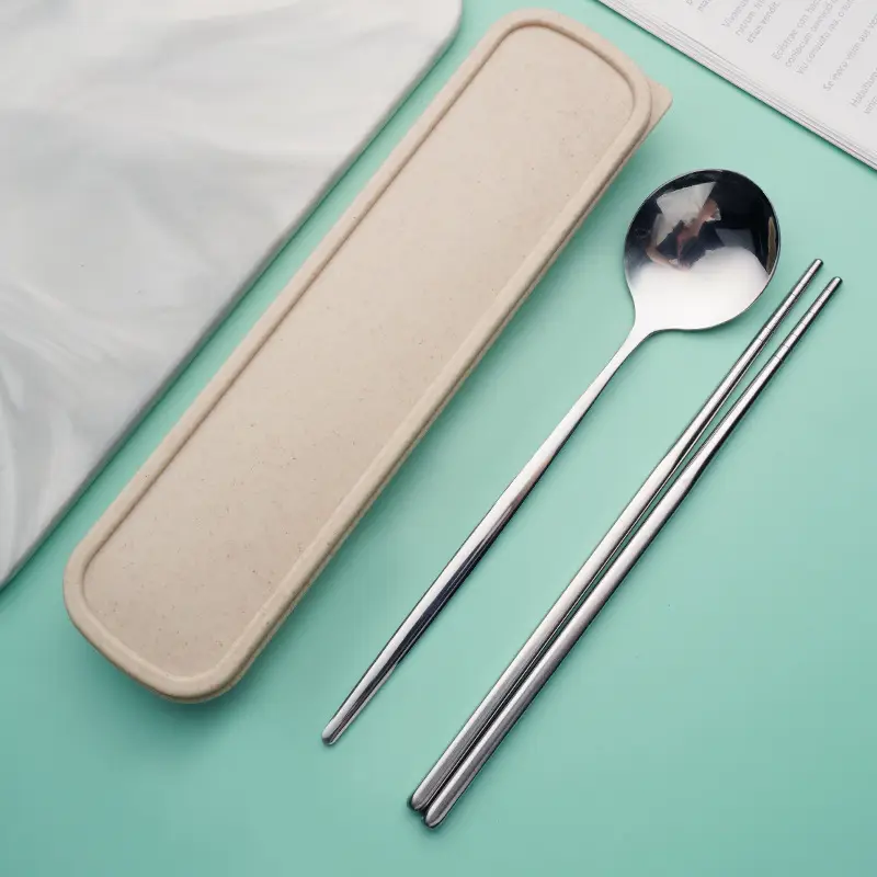 Stainless Steel Tableware Set with Spoon & Fork for Camping Picn - Image 8