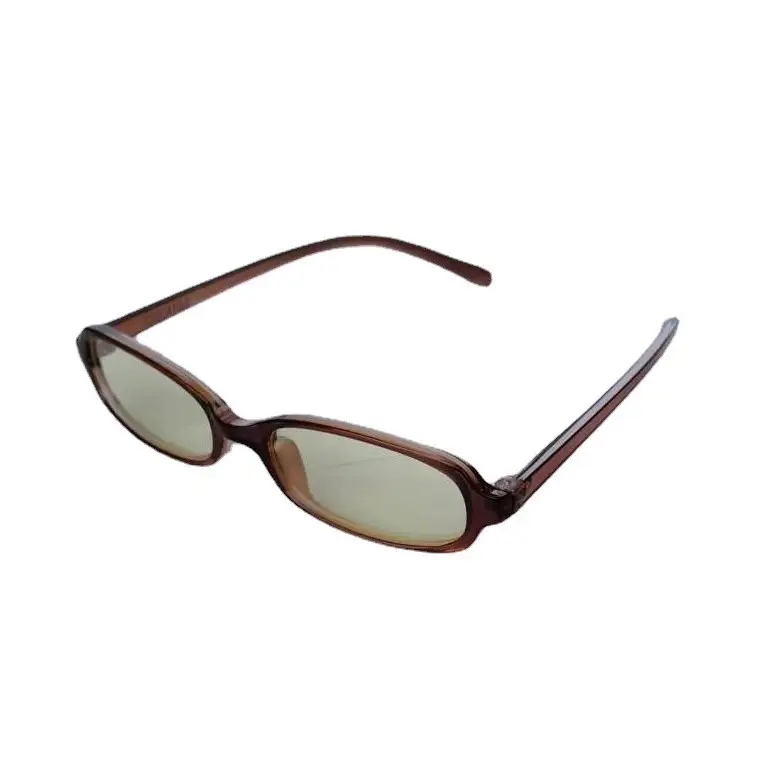 Women's Brown Retro Anti-UV Glasses Myopia Slim Fit - Image 16