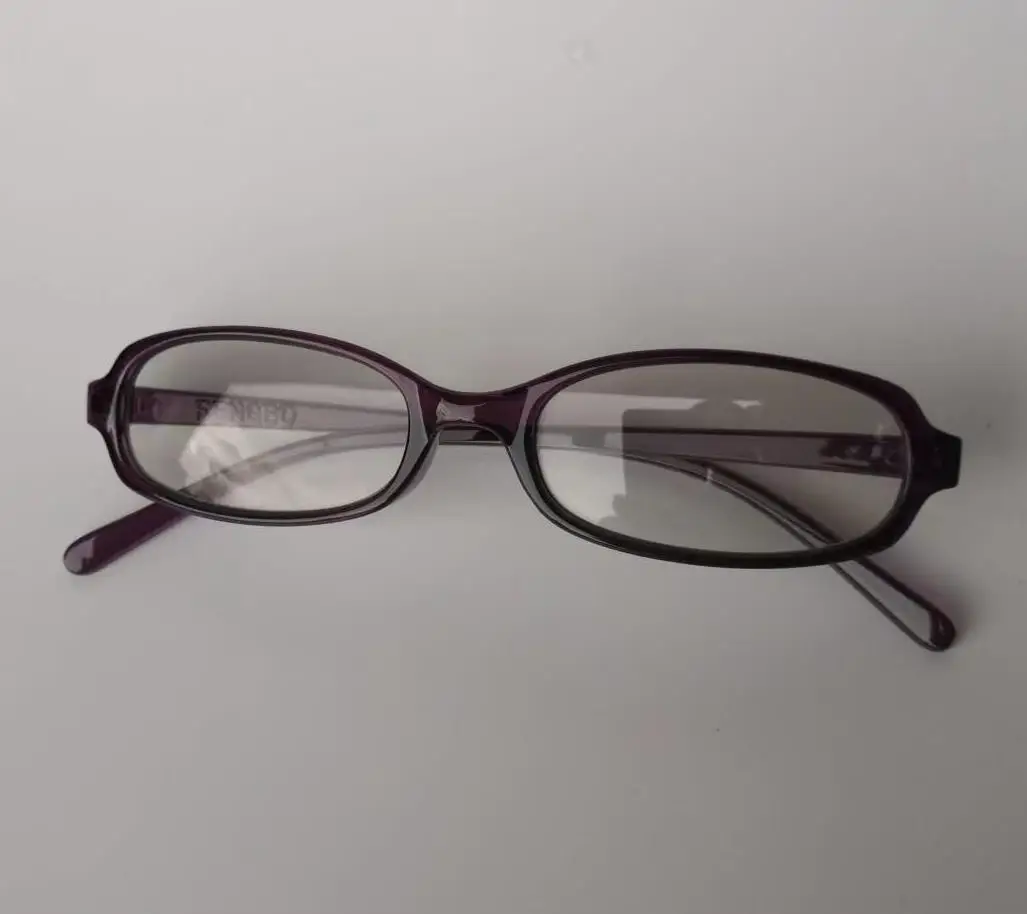 Women's Brown Retro Anti-UV Glasses Myopia Slim Fit - Image 10