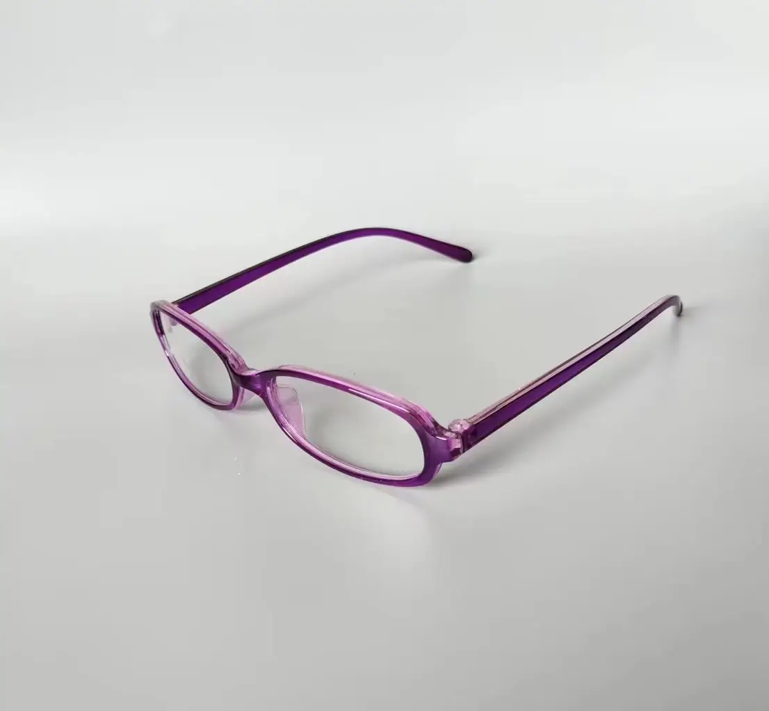 Women's Brown Retro Anti-UV Glasses Myopia Slim Fit - Image 12