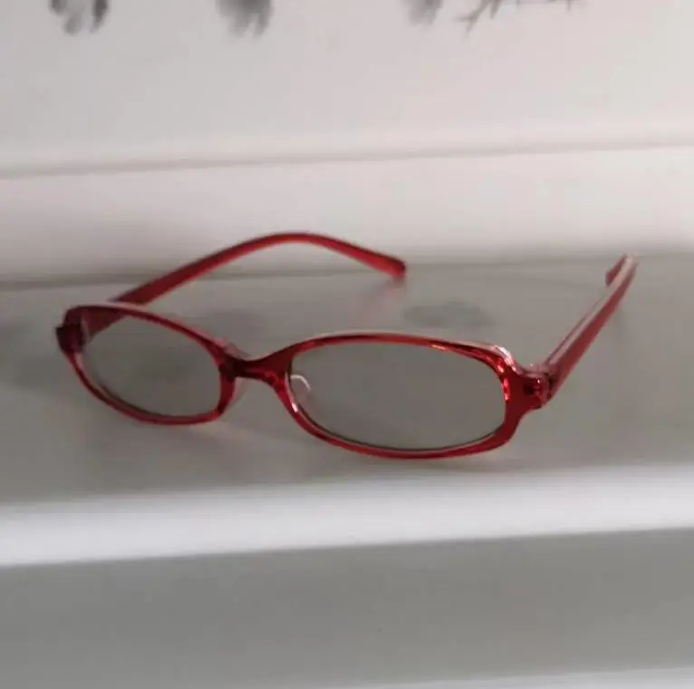 Women's Brown Retro Anti-UV Glasses Myopia Slim Fit - Image 3