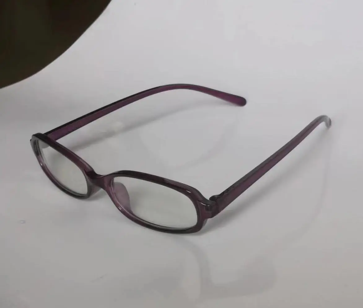 Women's Brown Retro Anti-UV Glasses Myopia Slim Fit - Image 9