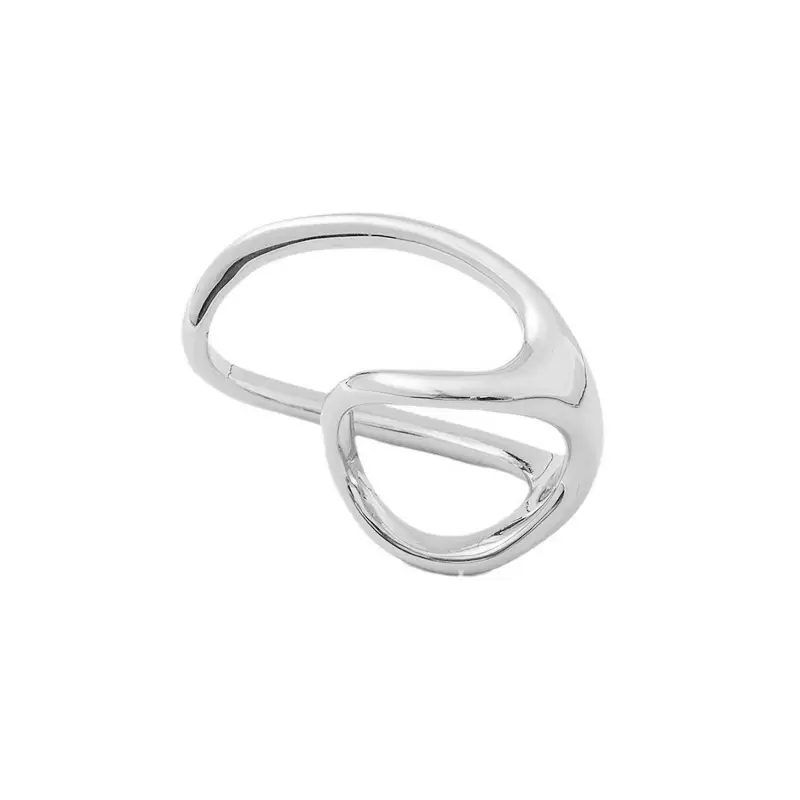 Gold Plated Two Finger Ring for Men - Image 2