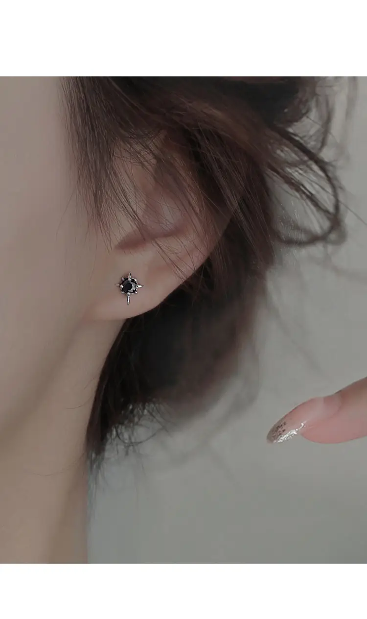 Eight-Pointed Star Earrings for Women Silver — feature 19