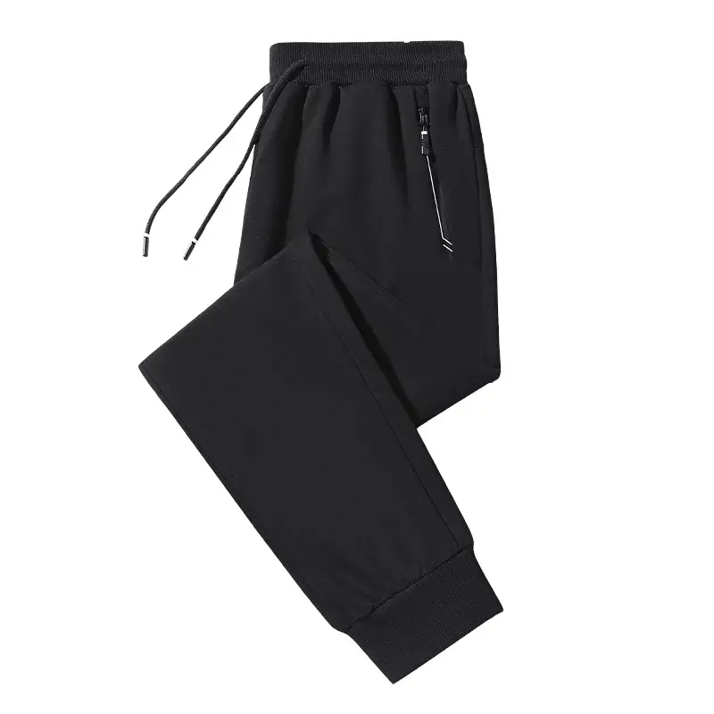 Pure Cotton Casual Pants Men Large Spring Autumn Loose Straight Pants - Image 11