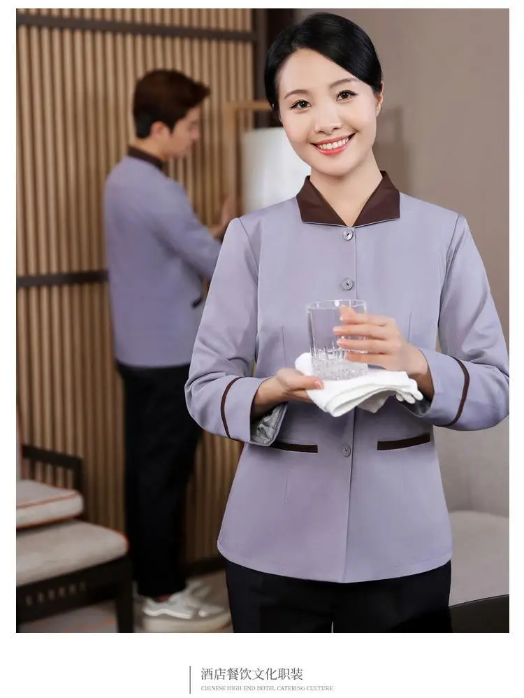 Women's Short Sleeve Hotel Club Cleaner Short Sleeve Summer Shirt — feature 20