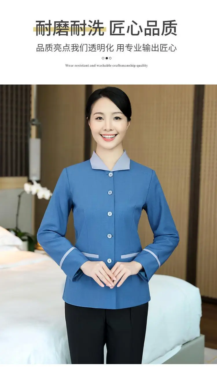 Women's Short Sleeve Hotel Club Cleaner Short Sleeve Summer Shirt — feature 4