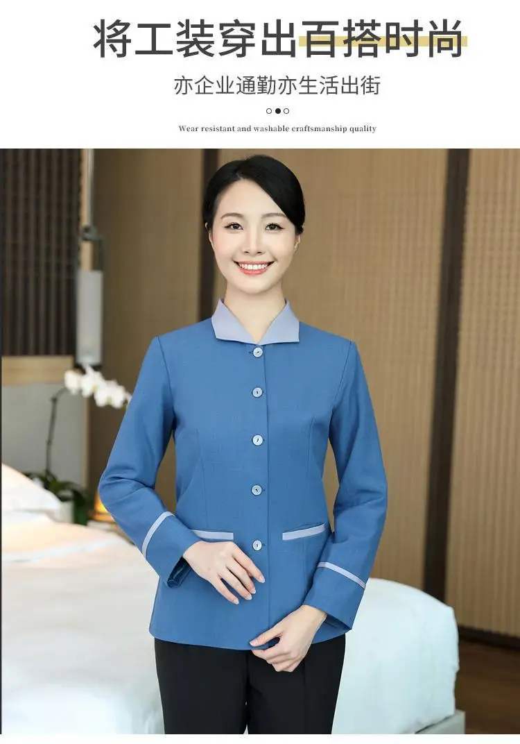 Women's Short Sleeve Hotel Club Cleaner Short Sleeve Summer Shirt — feature 5