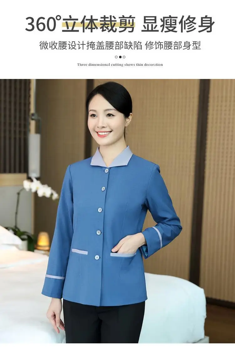 Women's Short Sleeve Hotel Club Cleaner Short Sleeve Summer Shirt — feature 6