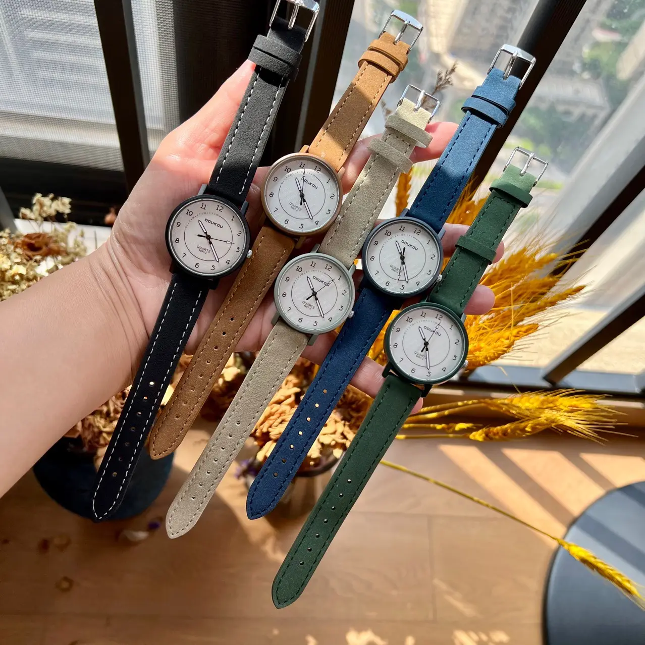 Cardamom Leather Belt Watch for Civil Servant Students - Image 6