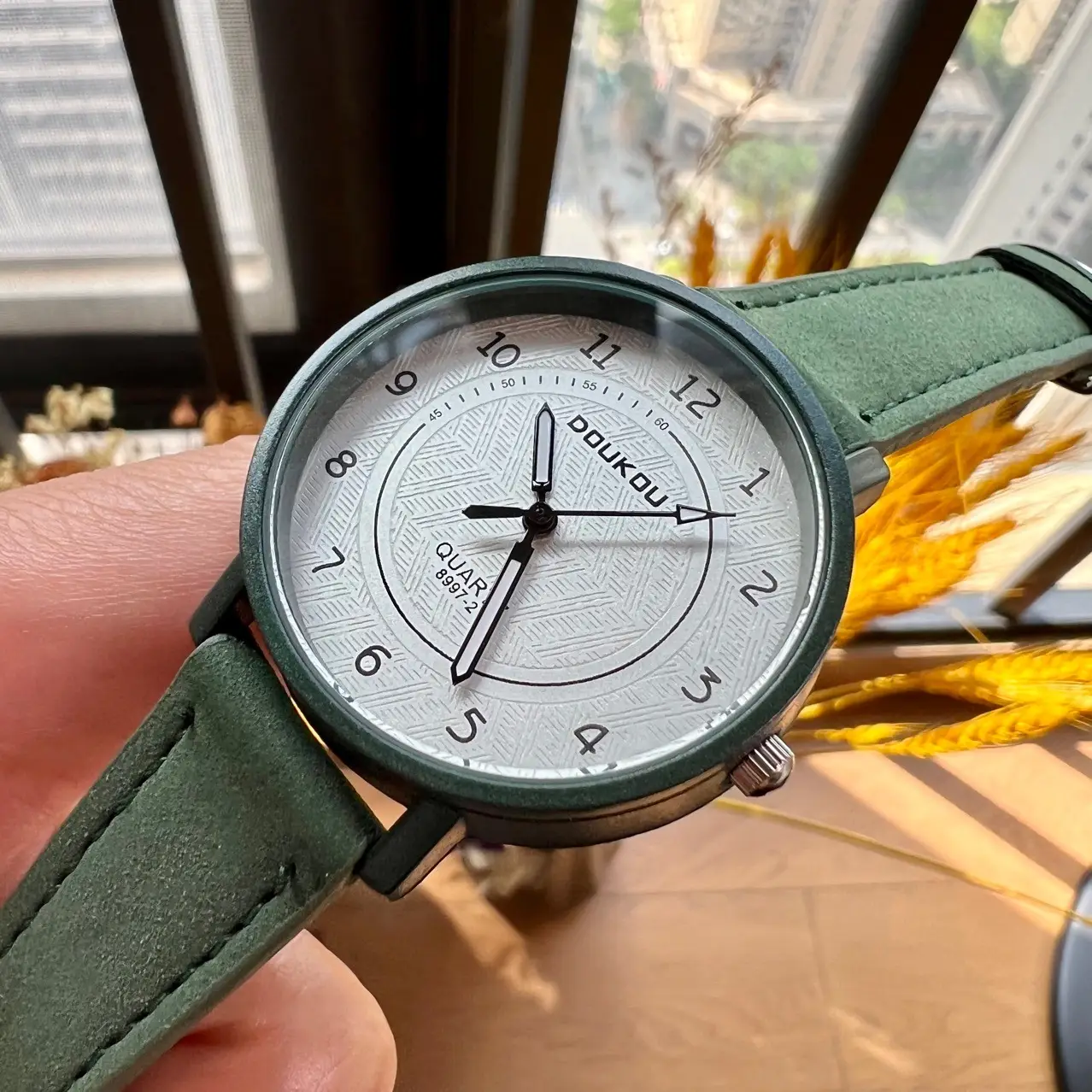 Cardamom Leather Belt Watch for Civil Servant Students - Image 7