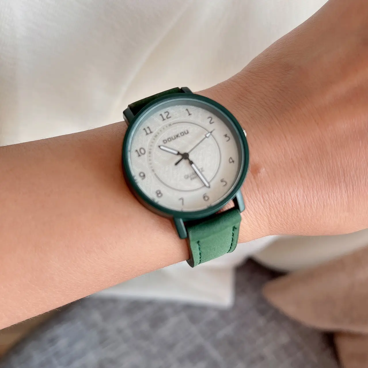 Cardamom Leather Belt Watch for Civil Servant Students - Image 8