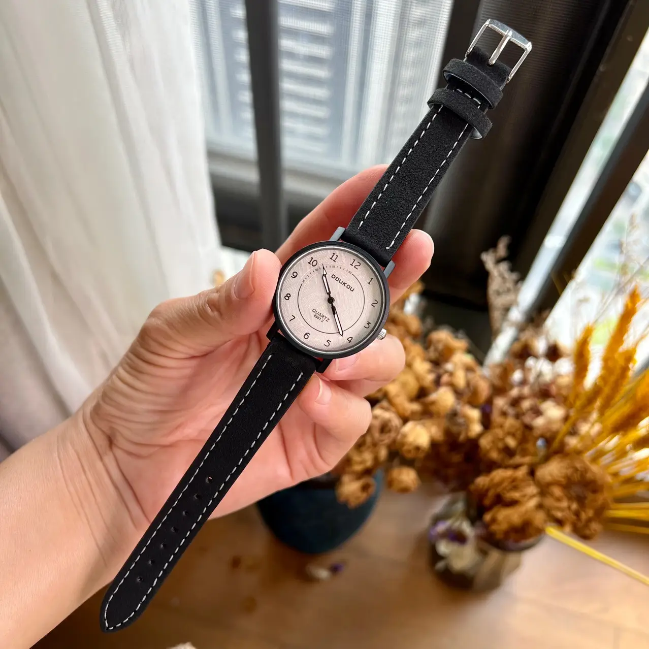 Cardamom Leather Belt Watch for Civil Servant Students - Image 9