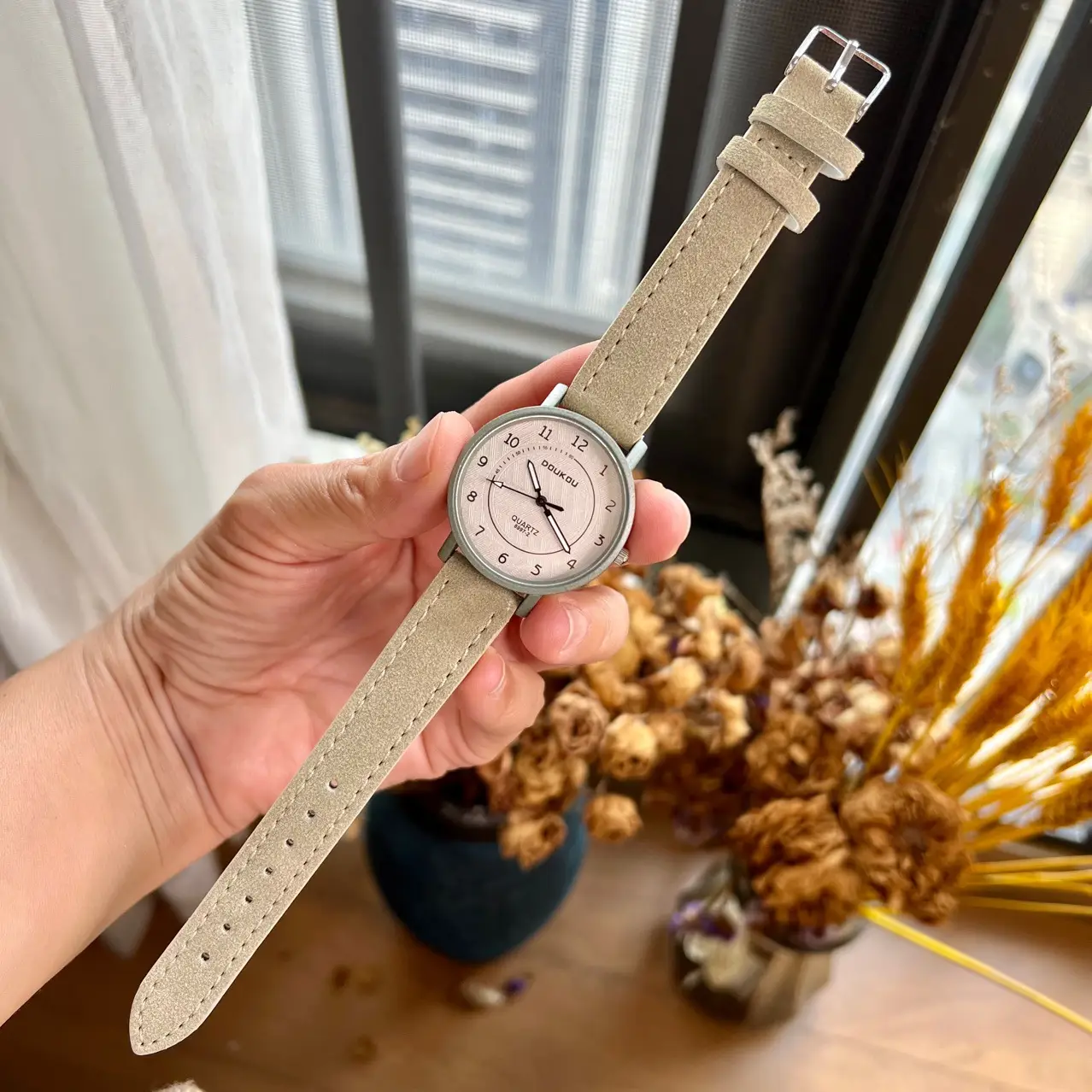 Cardamom Leather Belt Watch for Civil Servant Students - Image 10