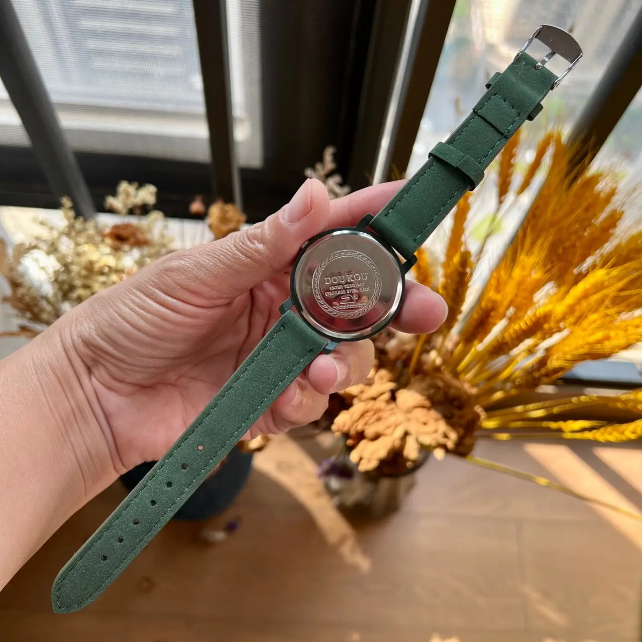 Cardamom Leather Belt Watch for Civil Servant Students — feature 11