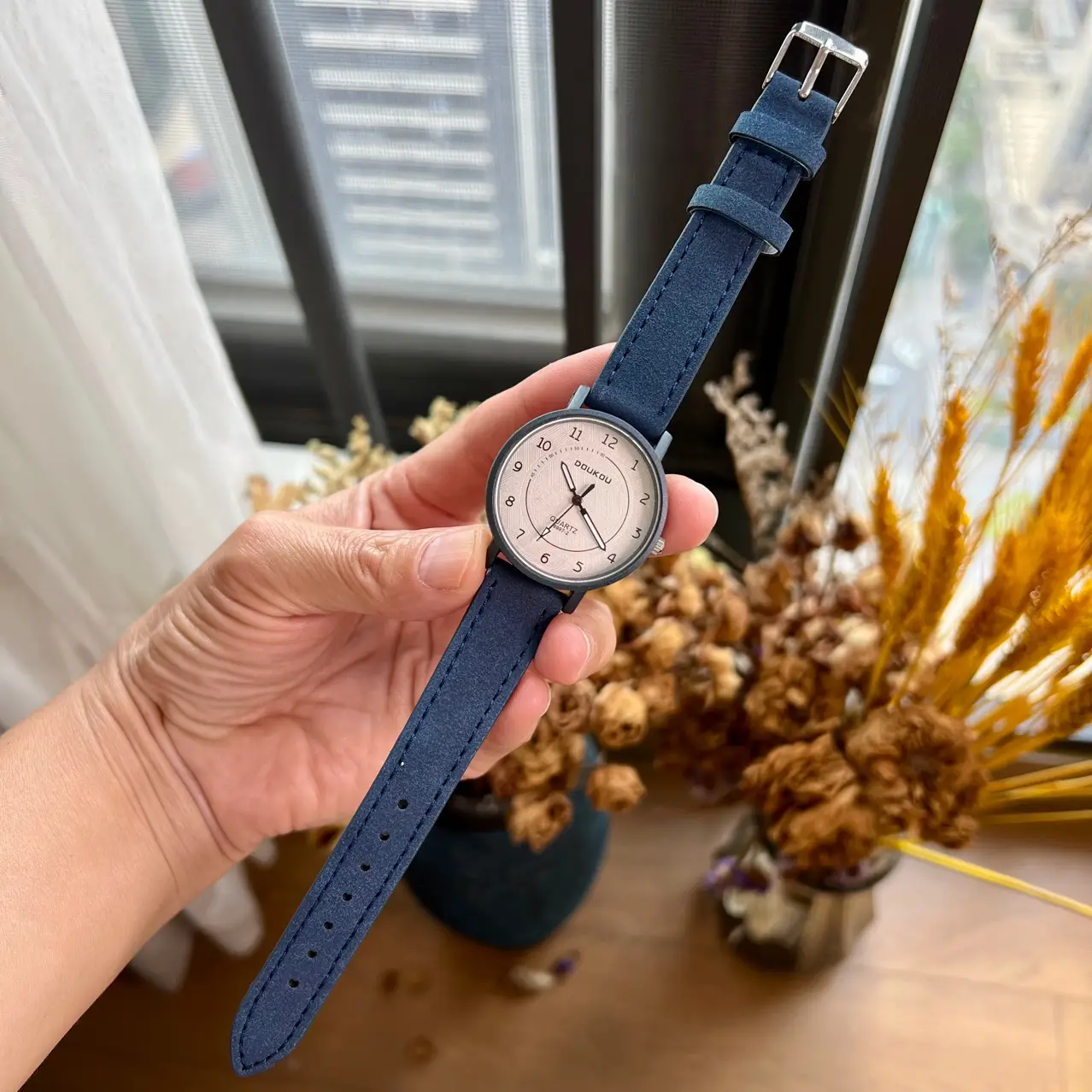 Cardamom Leather Belt Watch for Civil Servant Students — feature 7
