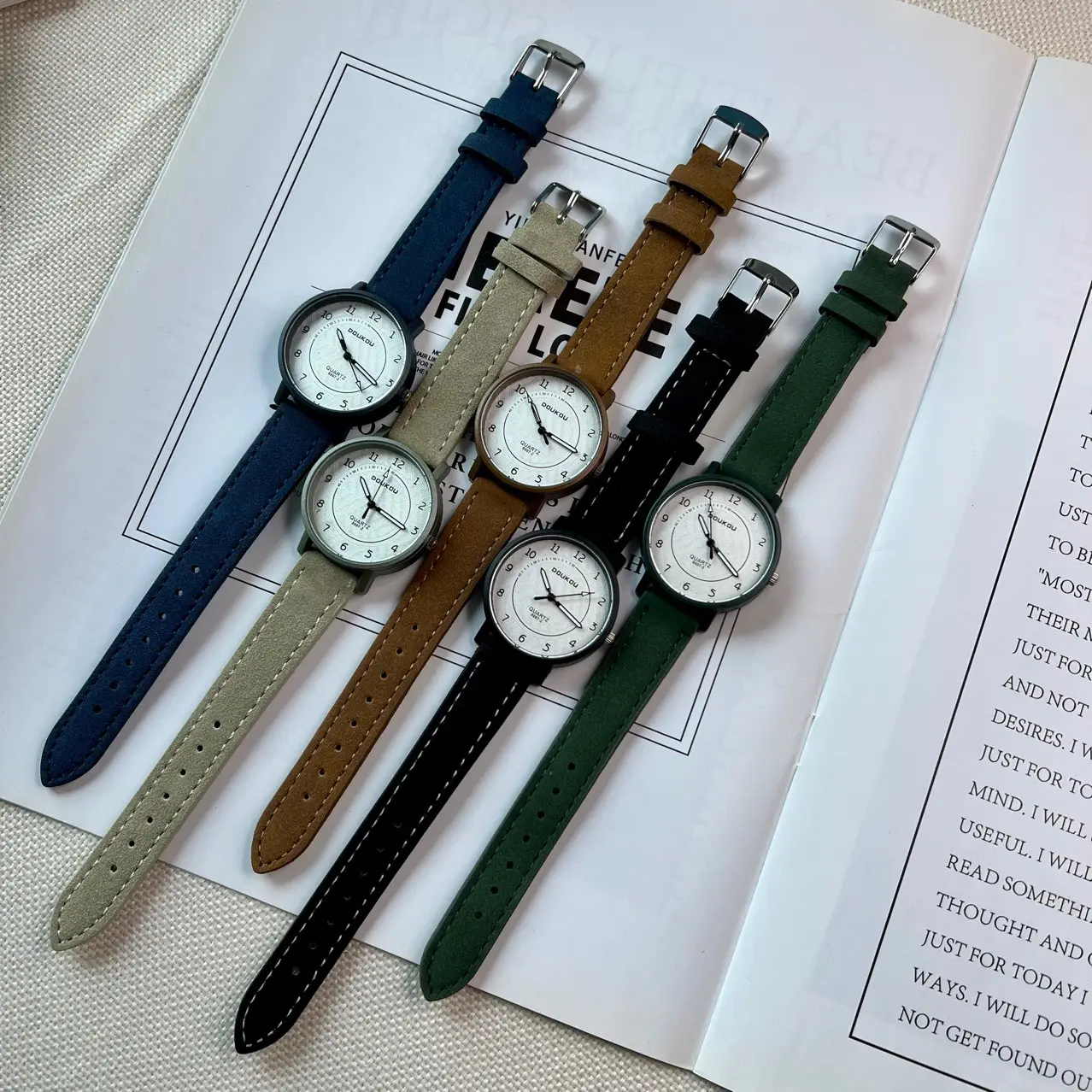 Cardamom Leather Belt Watch for Civil Servant Students — feature 9