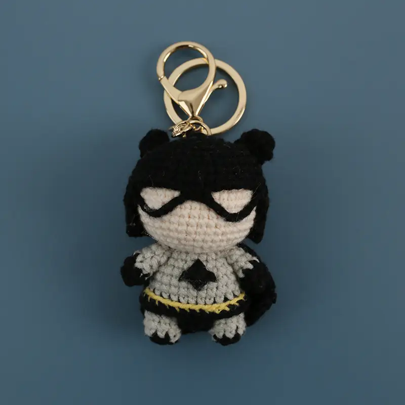Hero Series Cartoon Handmade Wool Crochet Doll Pendant