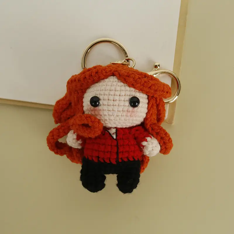 Hero Series Cartoon Handmade Wool Crochet Doll Pendant