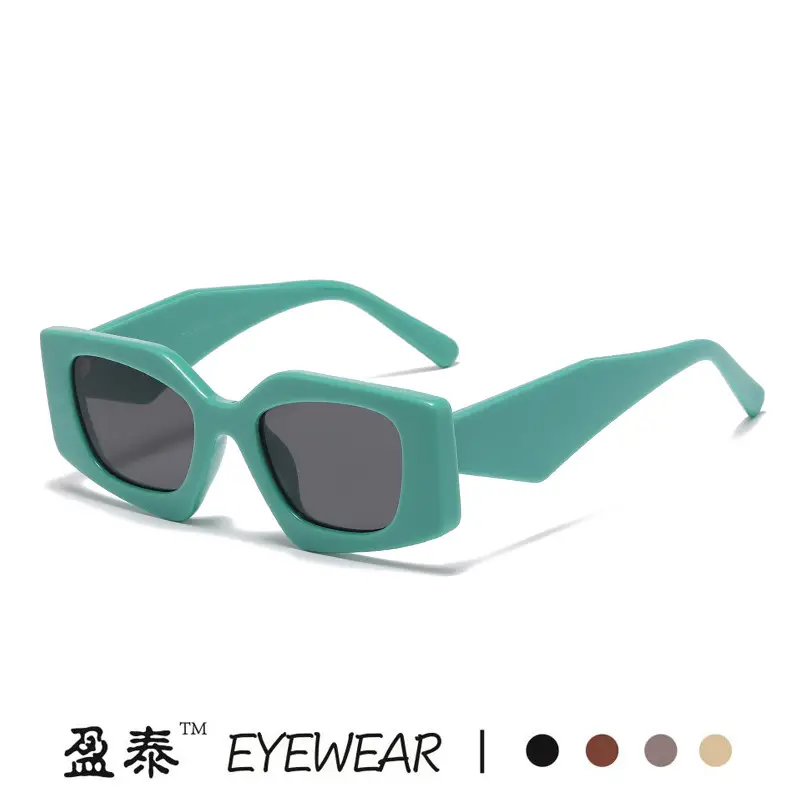European American Retro Polygon Sunglasses Women's Fashion Trend Street Photographic Internet Celebrity Sunshade Glasses Personalized Decorative Sunglasses - Image 6