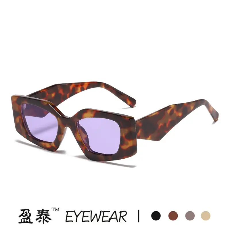 European American Retro Polygon Sunglasses Women's Fashion Trend Street Photographic Internet Celebrity Sunshade Glasses Personalized Decorative Sunglasses - Image 7