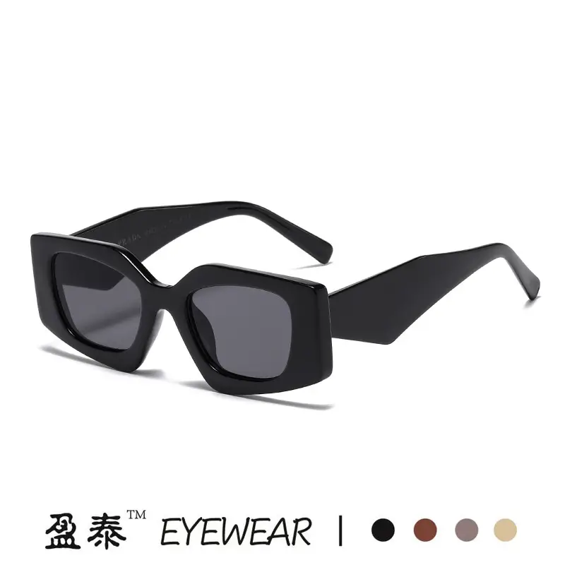 European American Retro Polygon Sunglasses Women's Fashion Trend Street Photographic Internet Celebrity Sunshade Glasses Personalized Decorative Sunglasses - Image 9