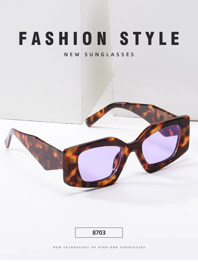 European American Retro Polygon Sunglasses Women's Fashion Trend Street Photographic Internet Celebrity Sunshade Glasses Personalized Decorative Sunglasses — feature 11
