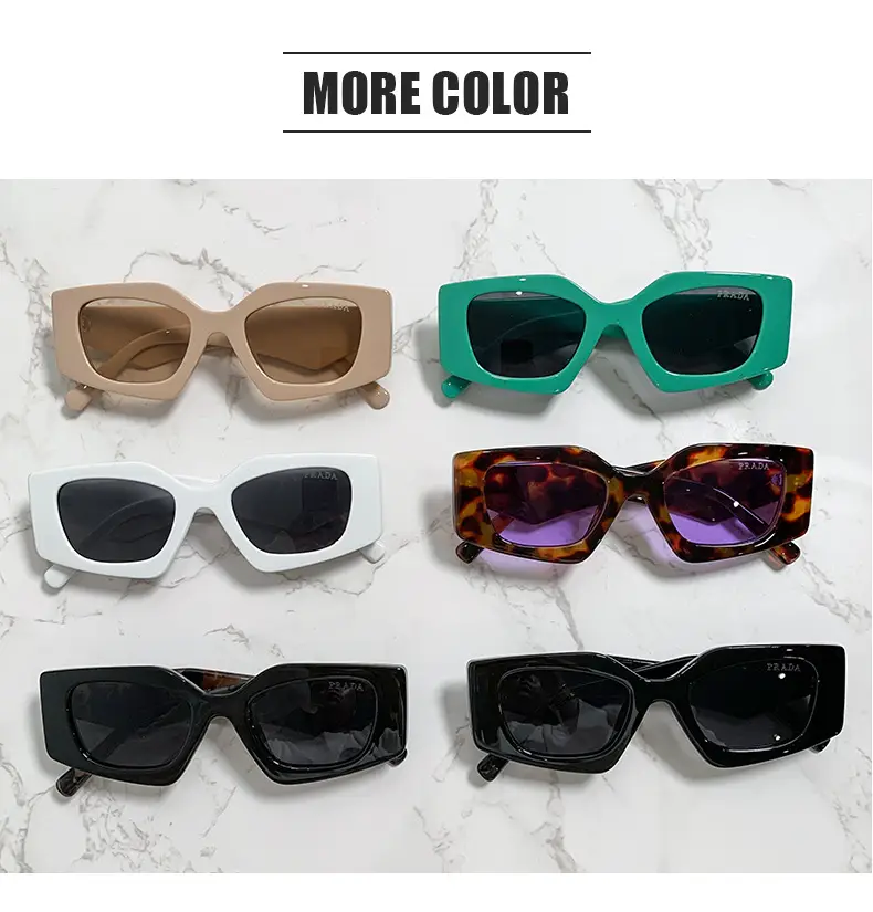 European American Retro Polygon Sunglasses Women's Fashion Trend Street Photographic Internet Celebrity Sunshade Glasses Personalized Decorative Sunglasses — feature 20