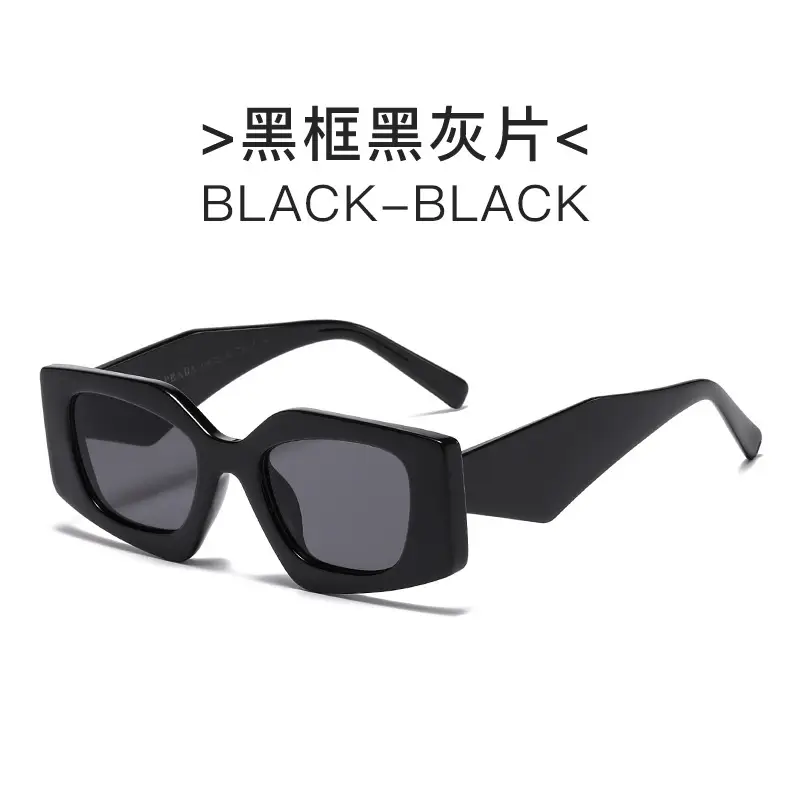 European American Retro Polygon Sunglasses Women's Fashion Trend Street Photographic Internet Celebrity Sunshade Glasses Personalized Decorative Sunglasses