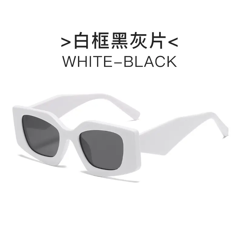 European American Retro Polygon Sunglasses Women's Fashion Trend Street Photographic Internet Celebrity Sunshade Glasses Personalized Decorative Sunglasses - Image 3
