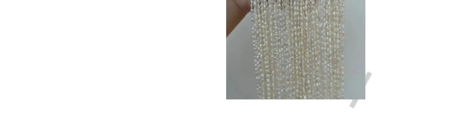 Dream Jewelry Chicken Cream Pearl Wild Pearl Natural Freshwater Baroque Rice Grain Seedless Keshi Flat — feature 12
