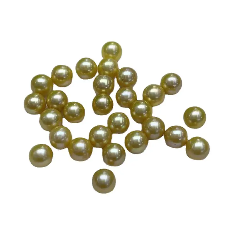 Golden Round Pearl Beads Wholesale Freshwater Pearl - Image 5