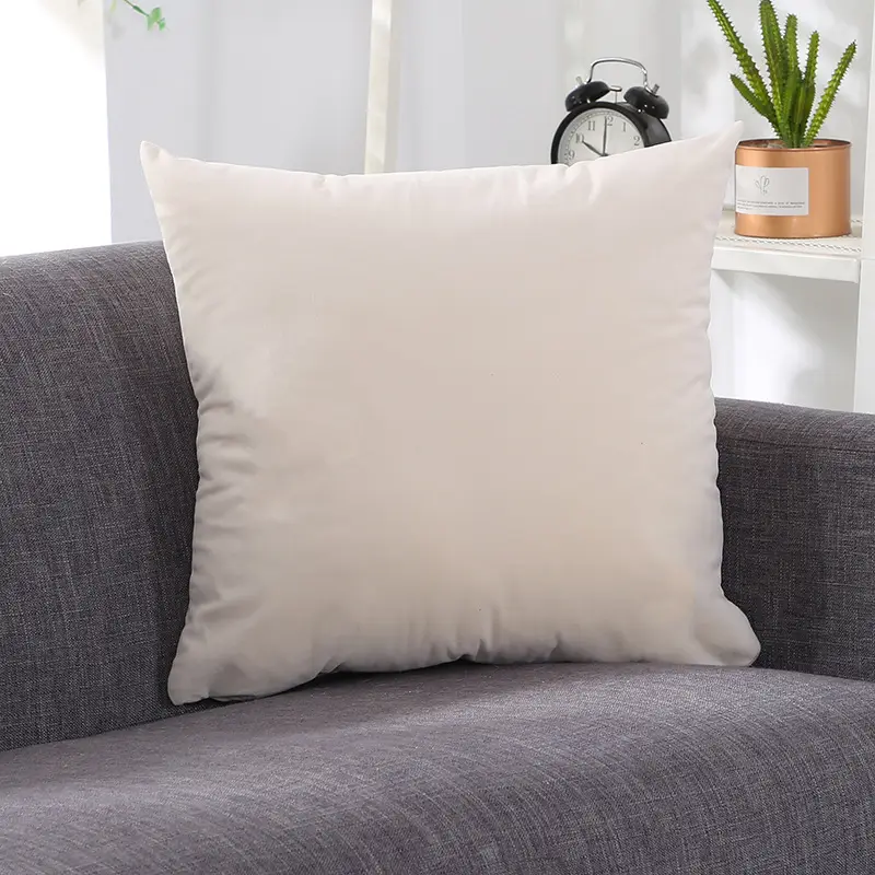 Nordic Velvet Pillowcase Brown Living Room Sofa Cushion - Image 5