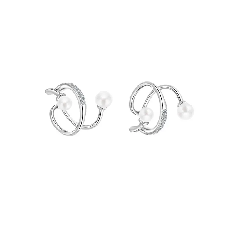 Fangxing Pearl Zircon Ear Clip No Ear Holes - Image 5