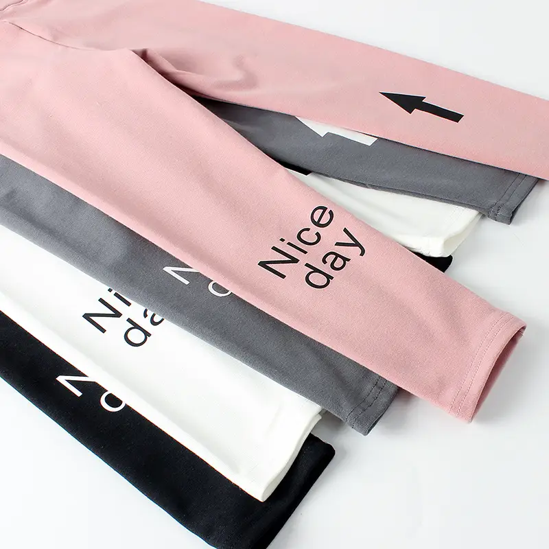 Pink Stretch Leggings for Girls Large Size - Image 5