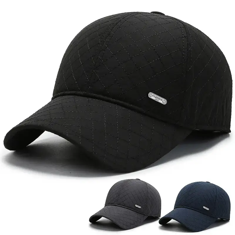 Black Korean Style Baseball Cap for Men