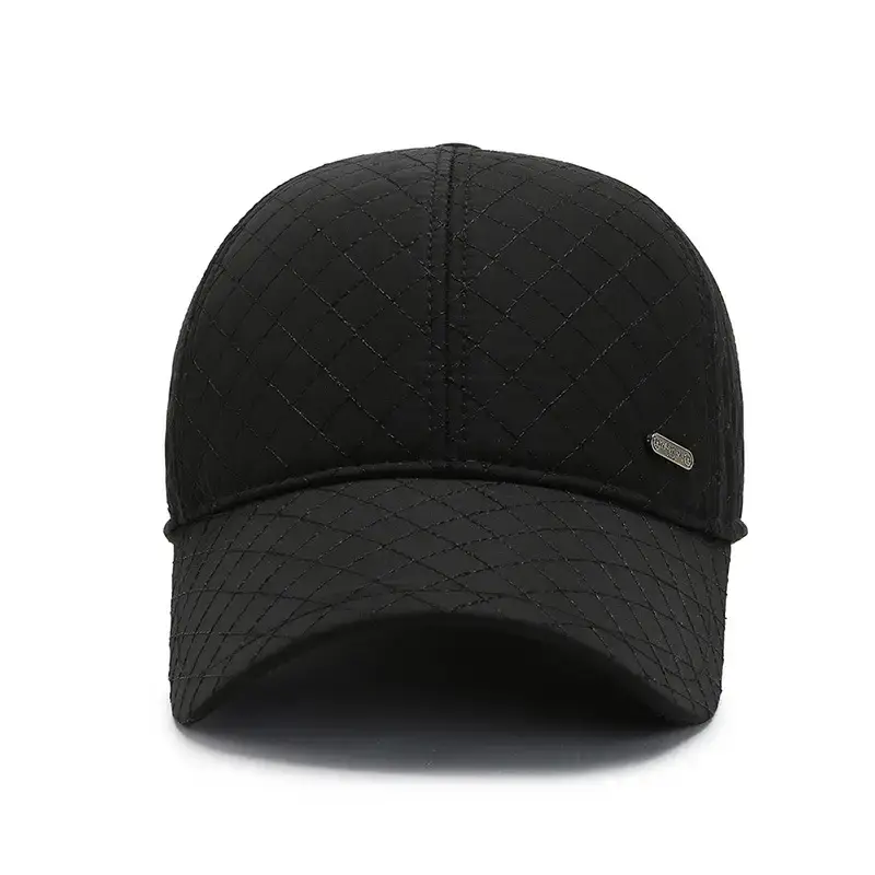 Black Korean Style Baseball Cap for Men