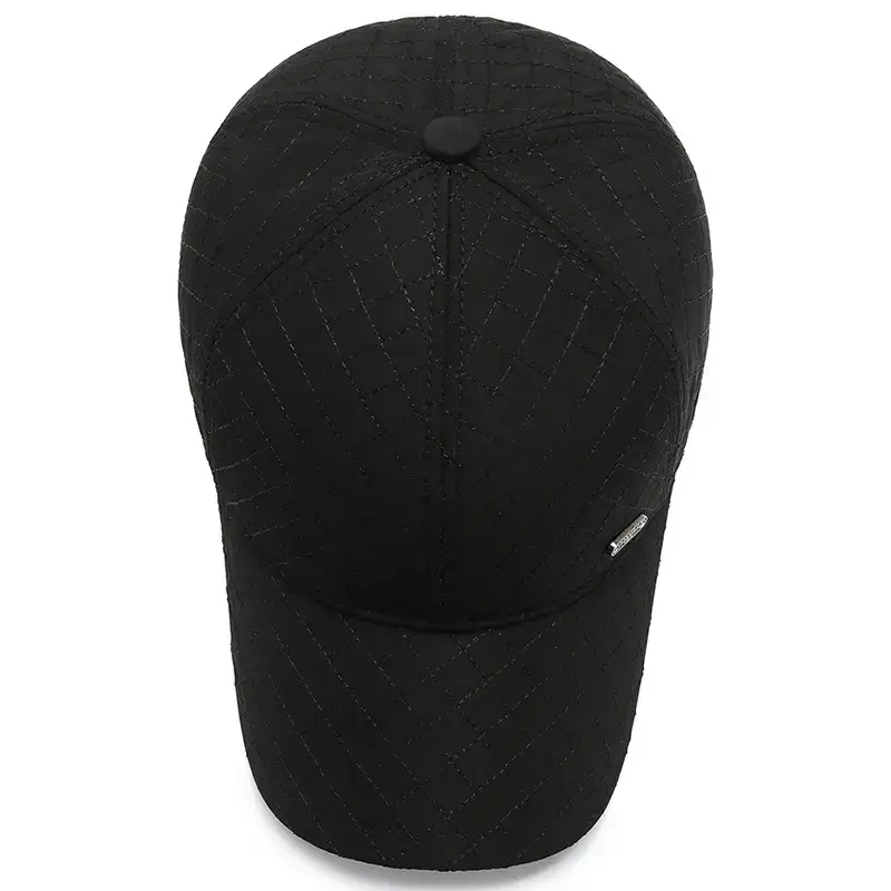 Black Korean Style Baseball Cap for Men