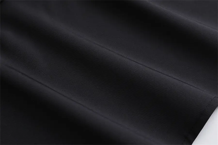 Black Pointed Collar Summer Shirt Shawl Vest — feature 18