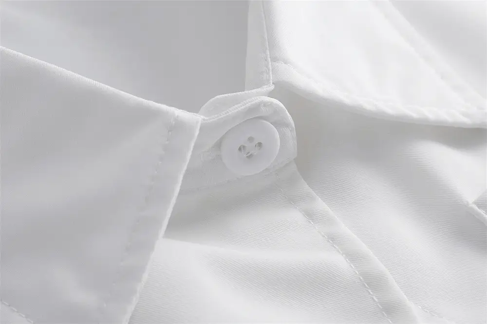 Black Pointed Collar Summer Shirt Shawl Vest — feature 22