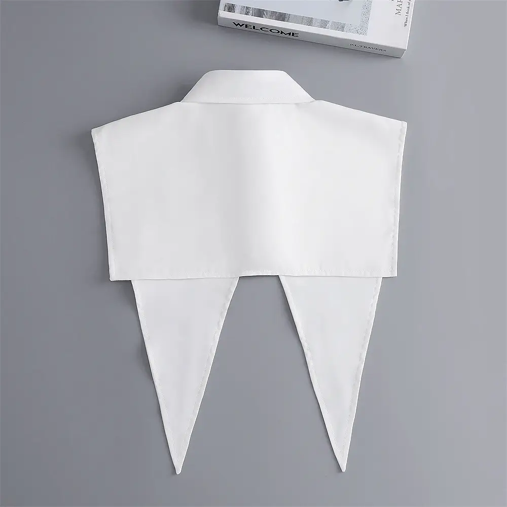 Black Pointed Collar Summer Shirt Shawl Vest — feature 23