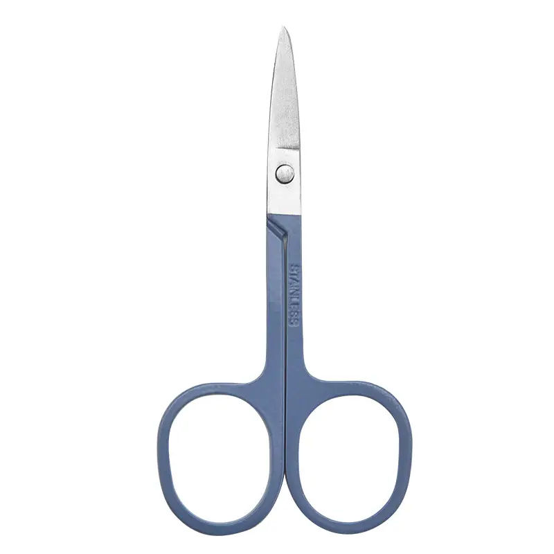 Stainless Steel Eyebrow Trimming Scissors with Round Nose Hair Scissors - Image 10